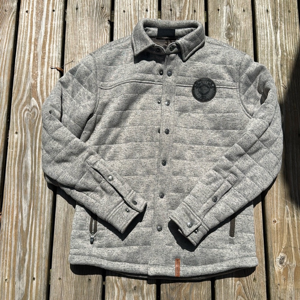 Harley-Davidson Light Gray Quilted Jacket